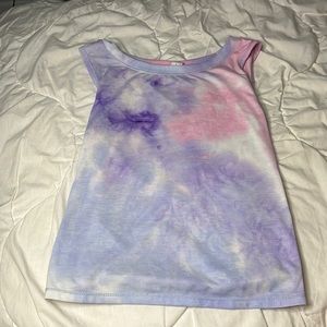 Pink/purple, soft workout top size M